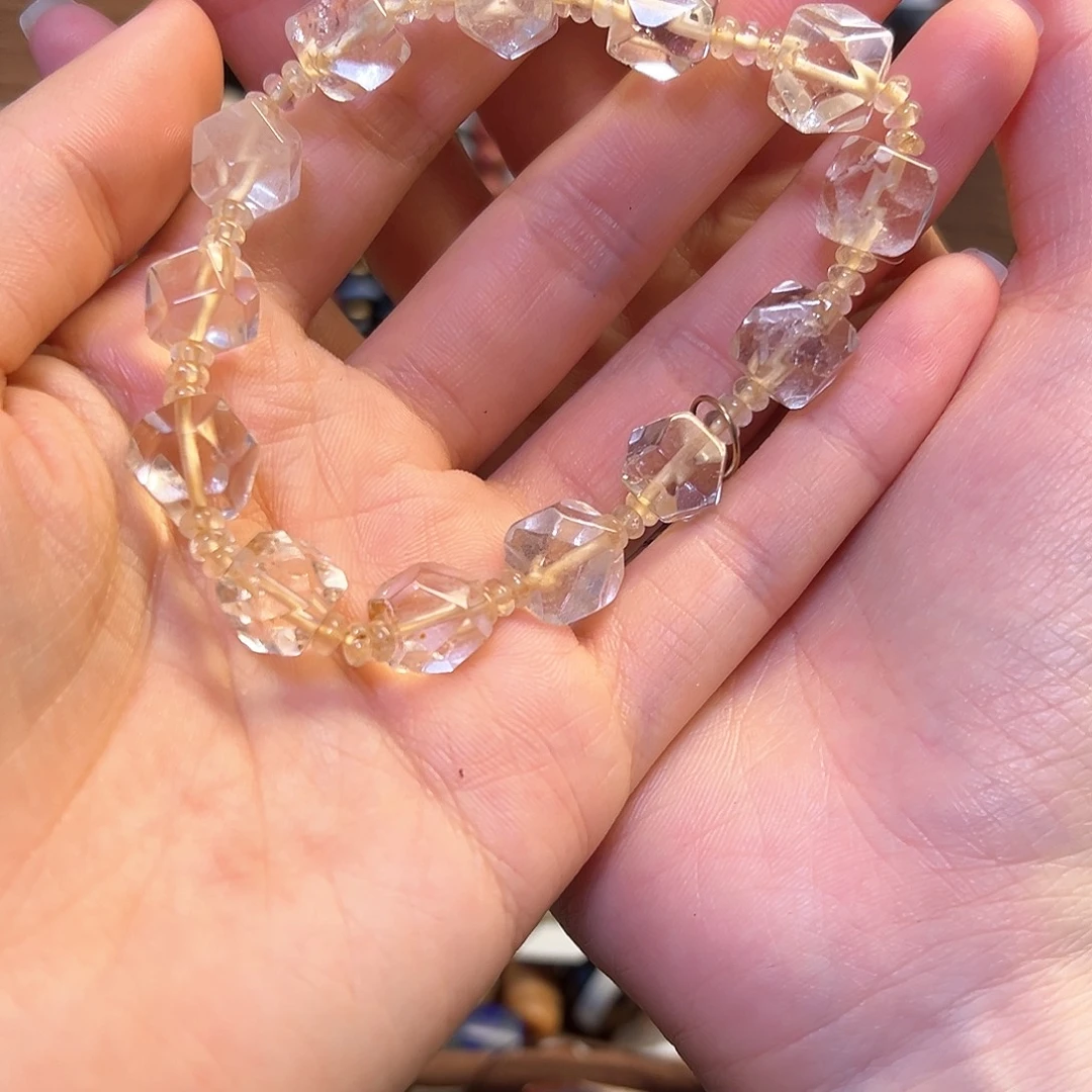石英石纯铜手串儿
