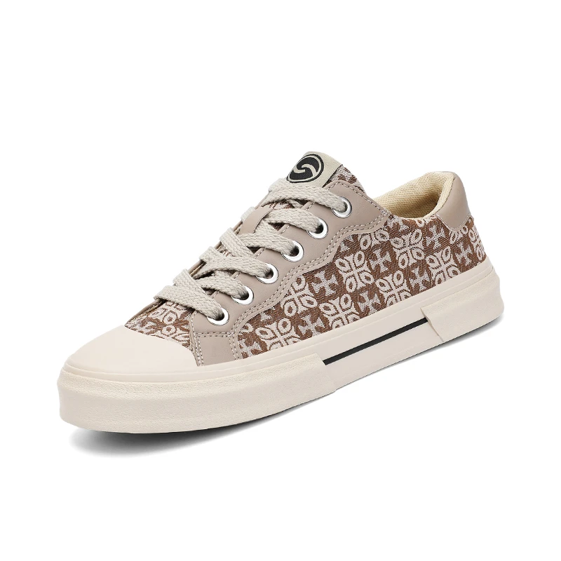 25860 男鞋秋季新款提花布鞋经典休闲鞋男士韩版潮鞋百搭帆布鞋