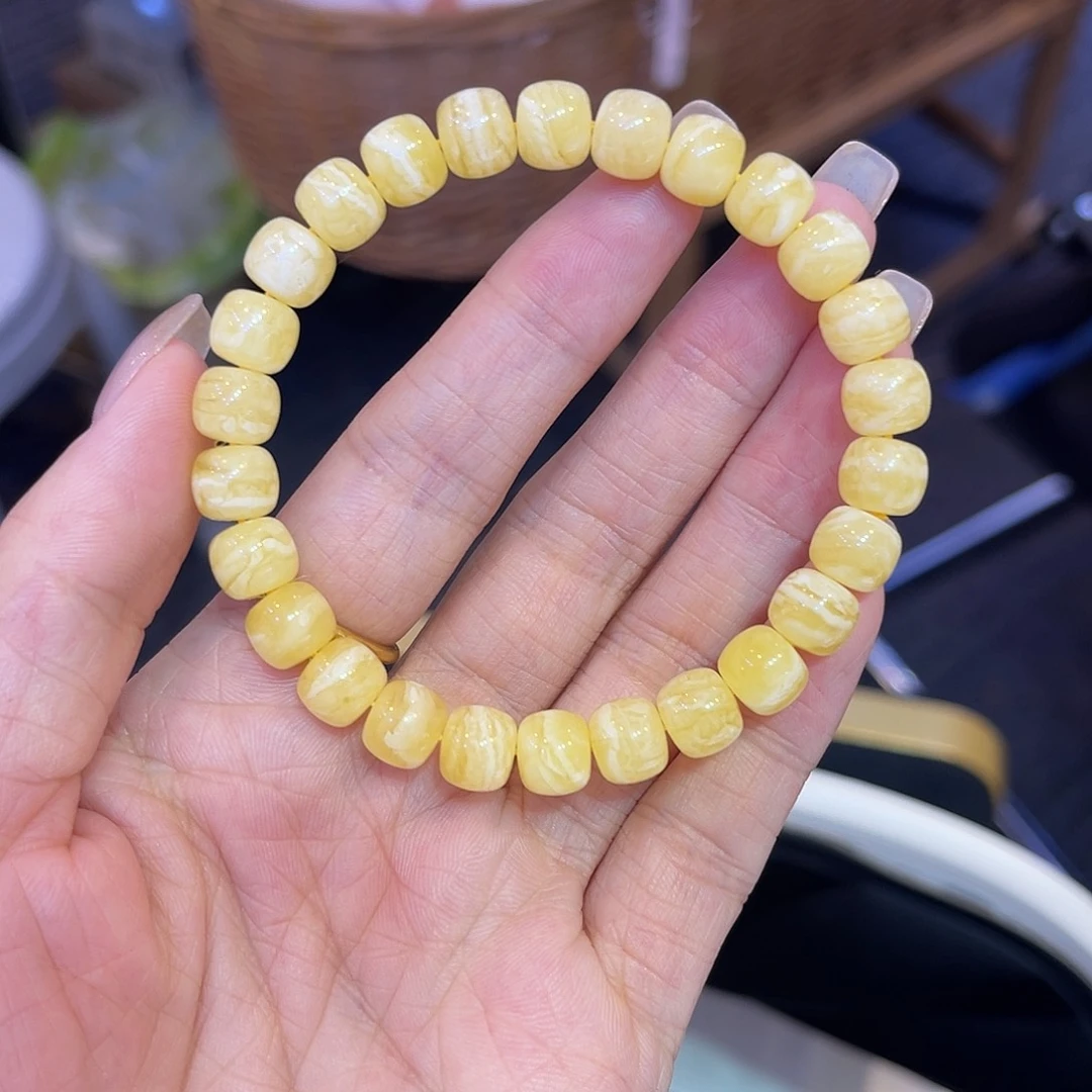 琥珀未镶嵌手链蜜蜡手串