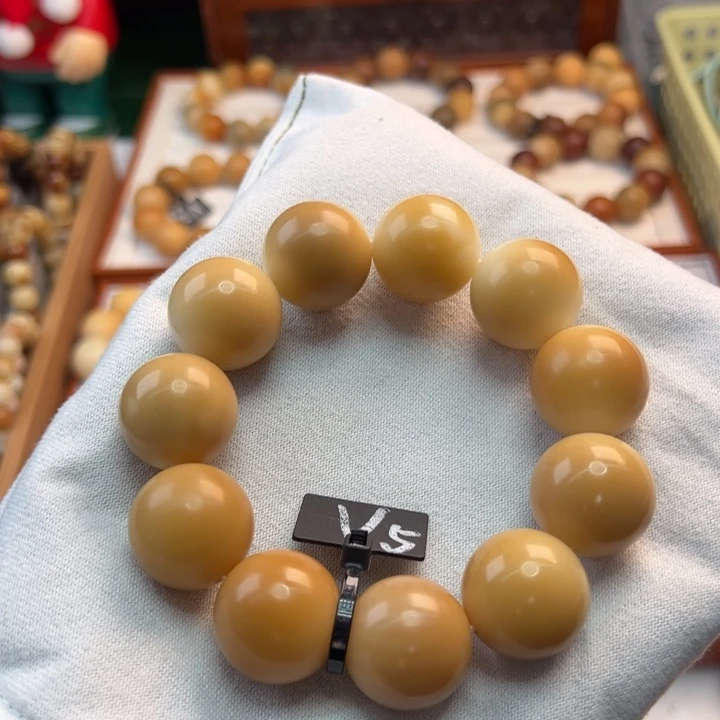 菩提根/象牙果手串卡23圆珠干磨微瑕