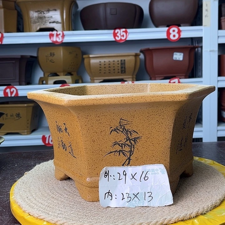 紫砂花盆你在一起