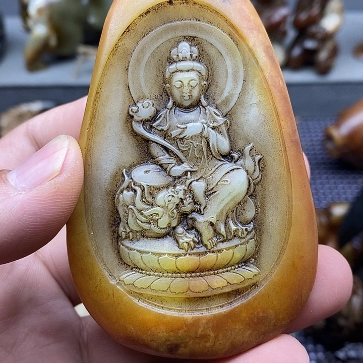 未镶嵌蛇纹石玉颈饰