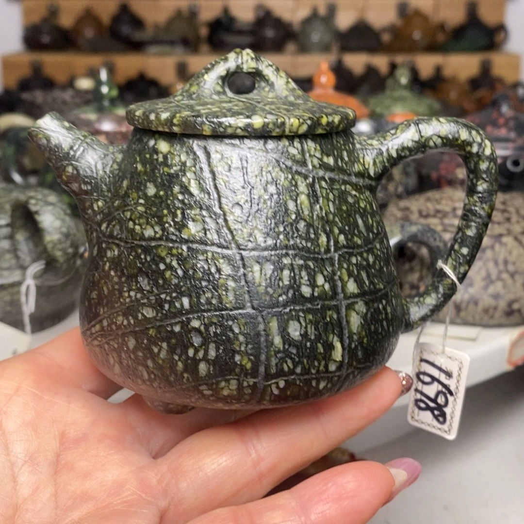 藏玉药王石蛇纹料高石瓢190cc