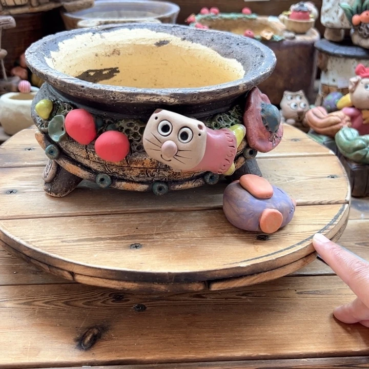 嘻哈多肉花盆百搭