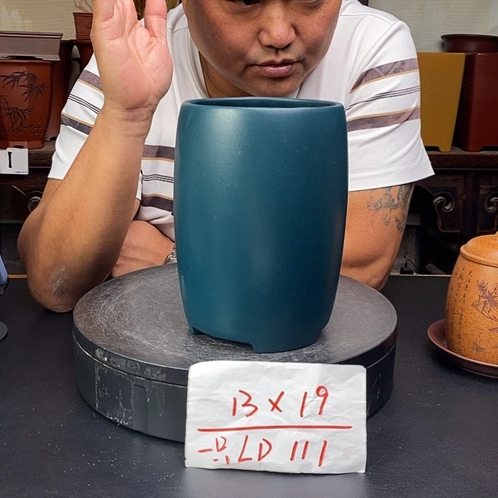 紫砂花盆货号一只LD111