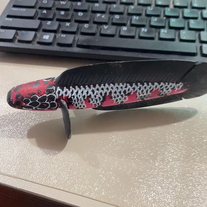 黑魔神雷龙鱼模型摆件