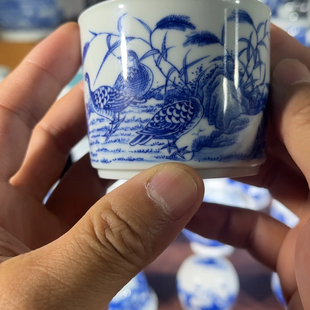 杯子手工手绘的陶瓷