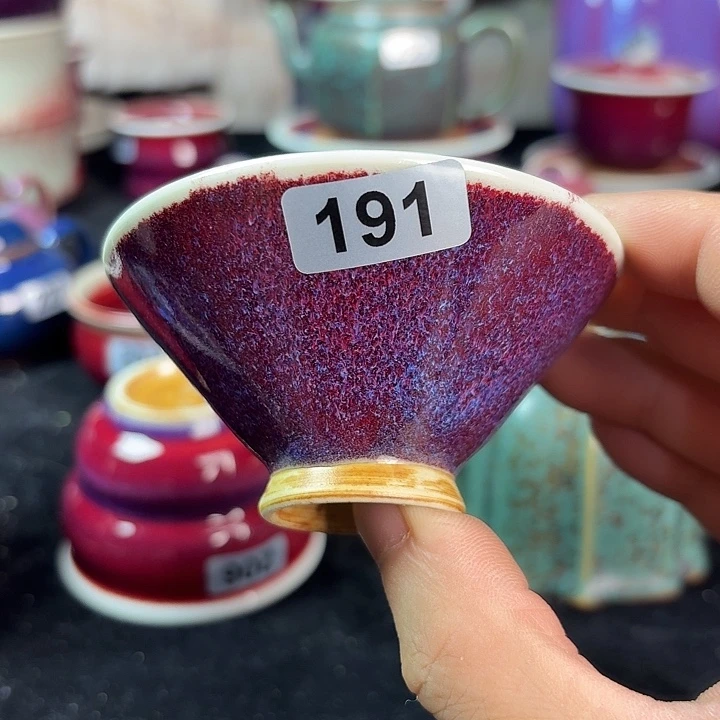 191纯手工拉坯钧瓷原矿釉主人杯