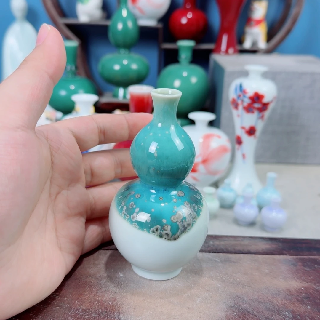 陶瓷手工小花器摆件