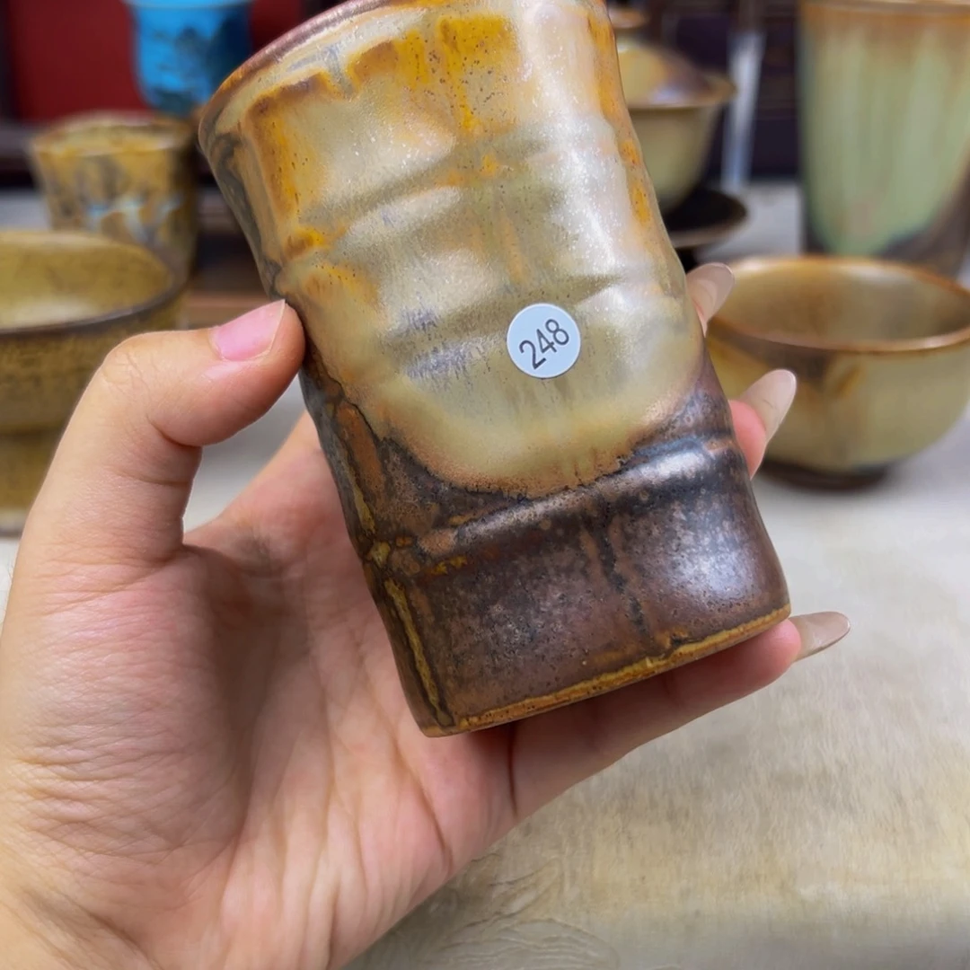 杯纯手工柴烧主人杯