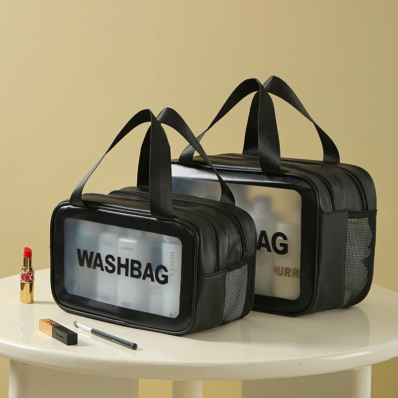 旅行洗漱包旅行出差PU防水游泳收纳包大容量干湿分离化妆品收纳袋