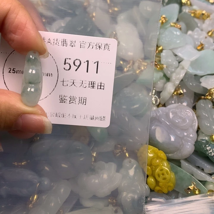 翡翠未镶嵌吊坠(不含链)