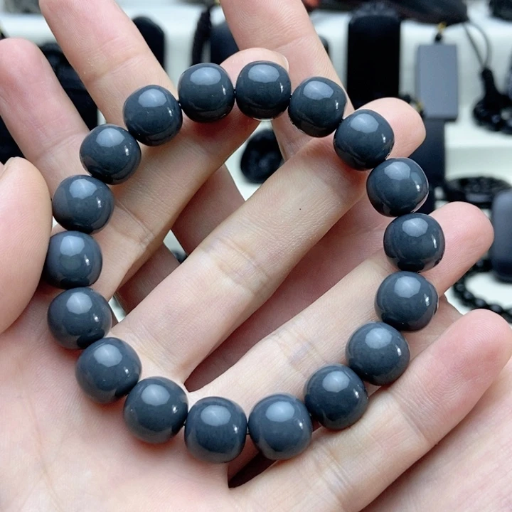 颈饰未镶嵌和田玉卡12老型手串莫兰迪灰