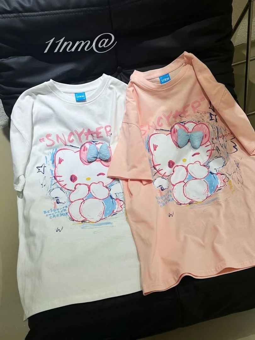 新款大版潮流宽松休闲T no退no换