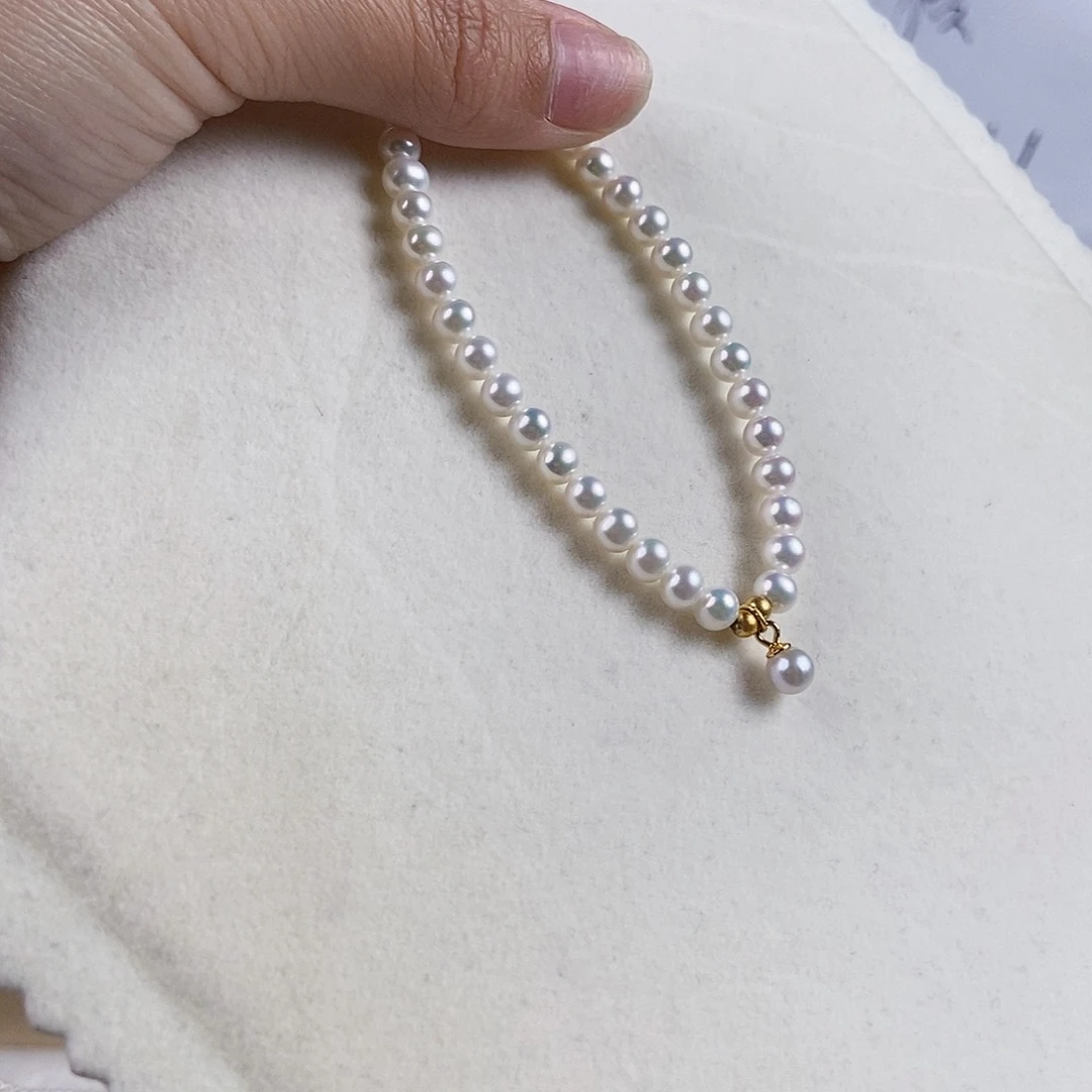 淡水珍珠手绳银S925镶嵌