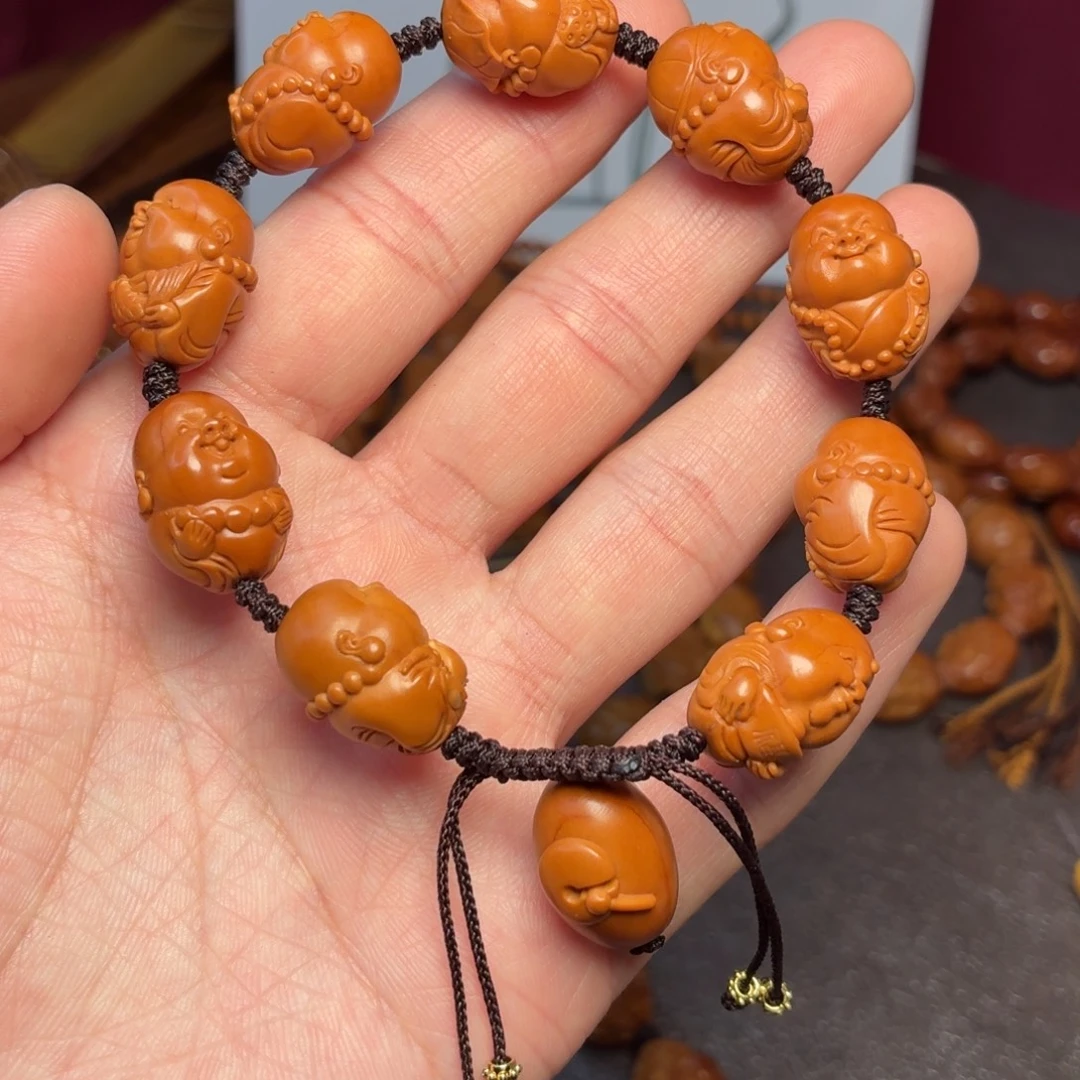 橄榄核手串大头弥勒