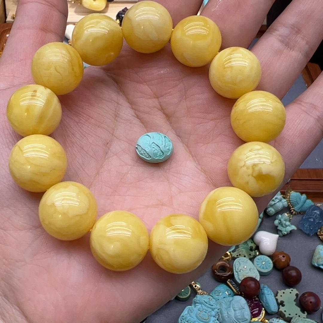 琥珀未镶嵌裸石配件