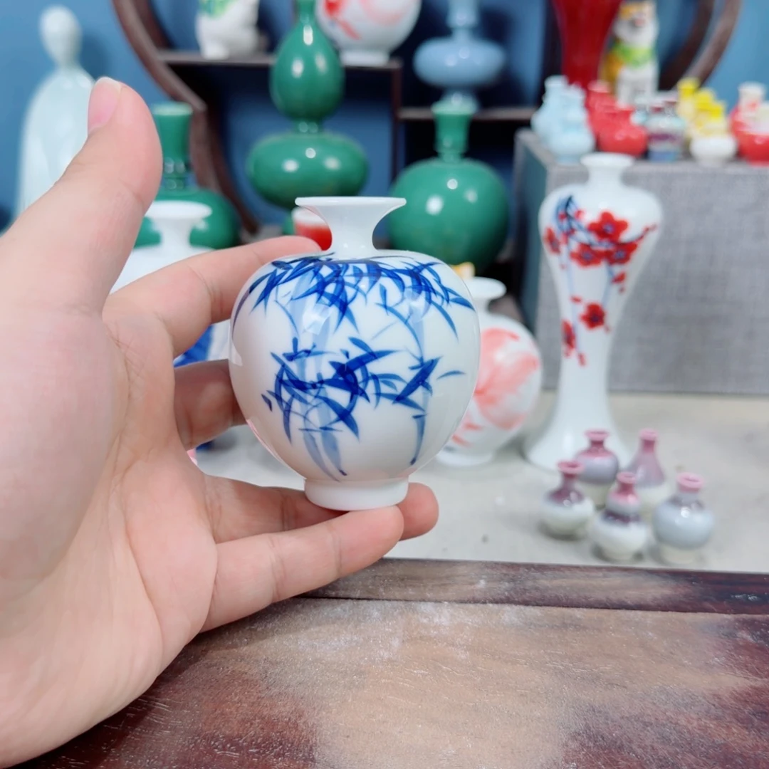 陶瓷手工小花器摆件