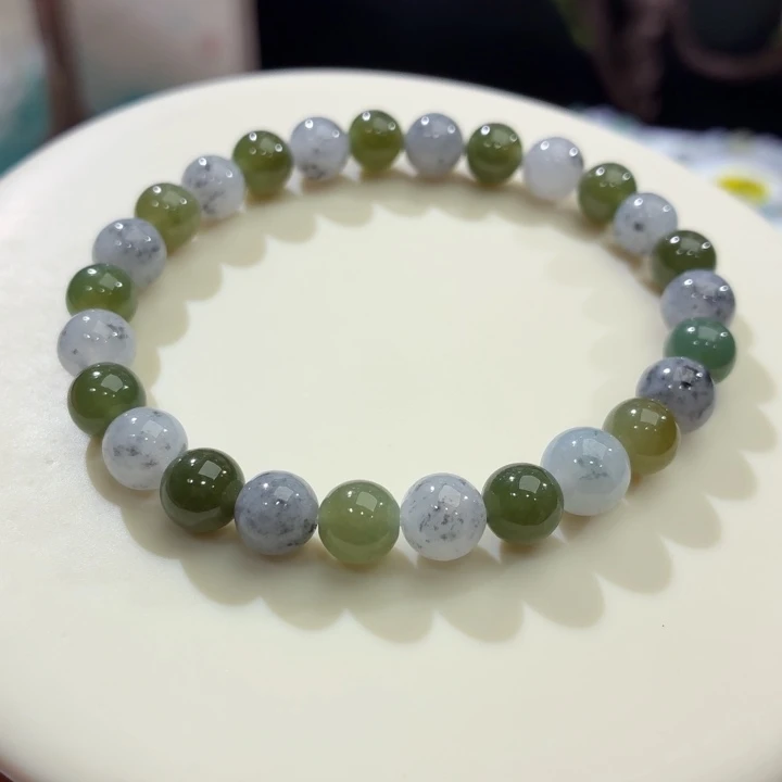 翡翠未镶嵌手链卡7.5福利款