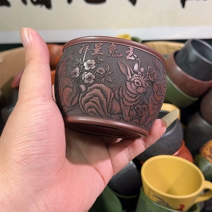 茶杯紫砂全手工紫砂主任杯