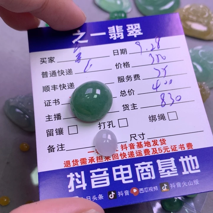 颈饰未镶嵌翡翠金*子