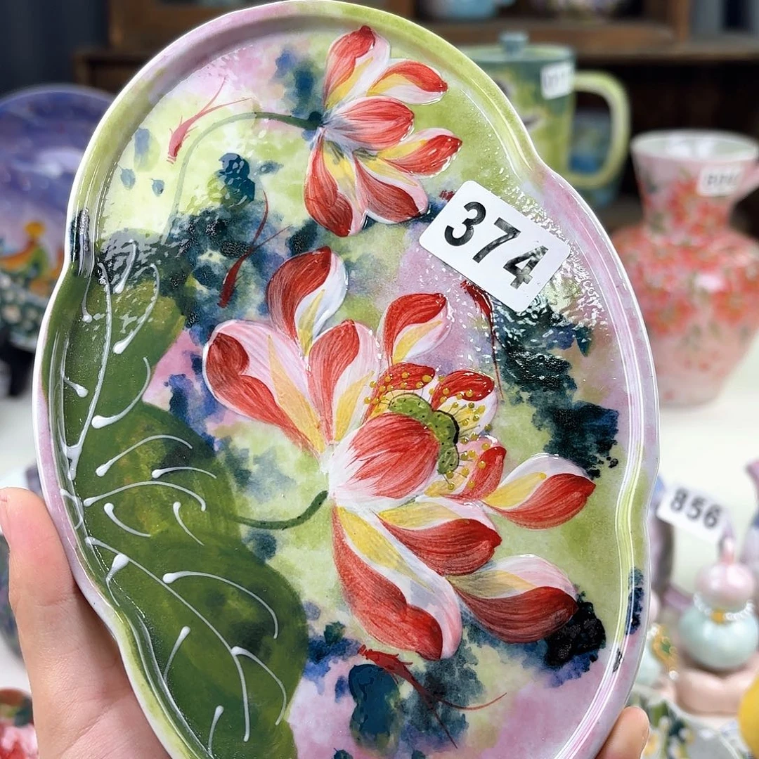 果***娜景德镇手绘高温釉下彩陶瓷茶具