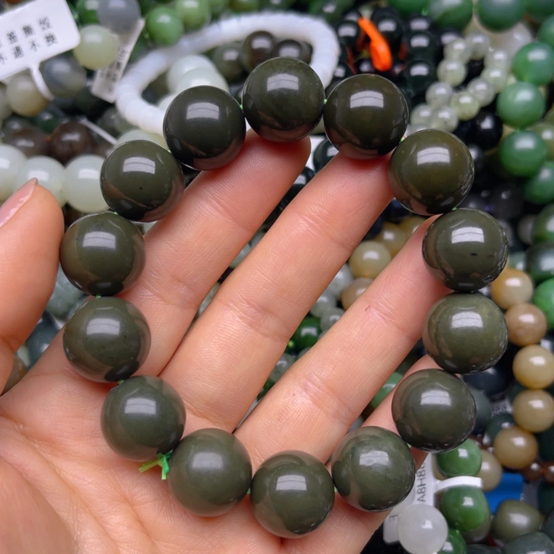 和田玉未镶嵌手链