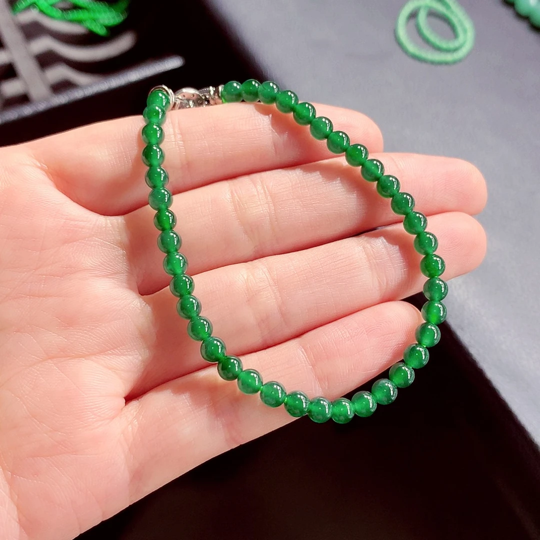 翡翠未镶嵌毛衣链