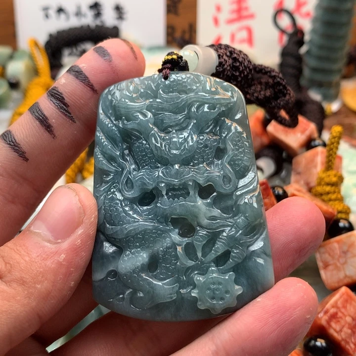 翡翠未镶嵌颈饰保真天然a货翡翠