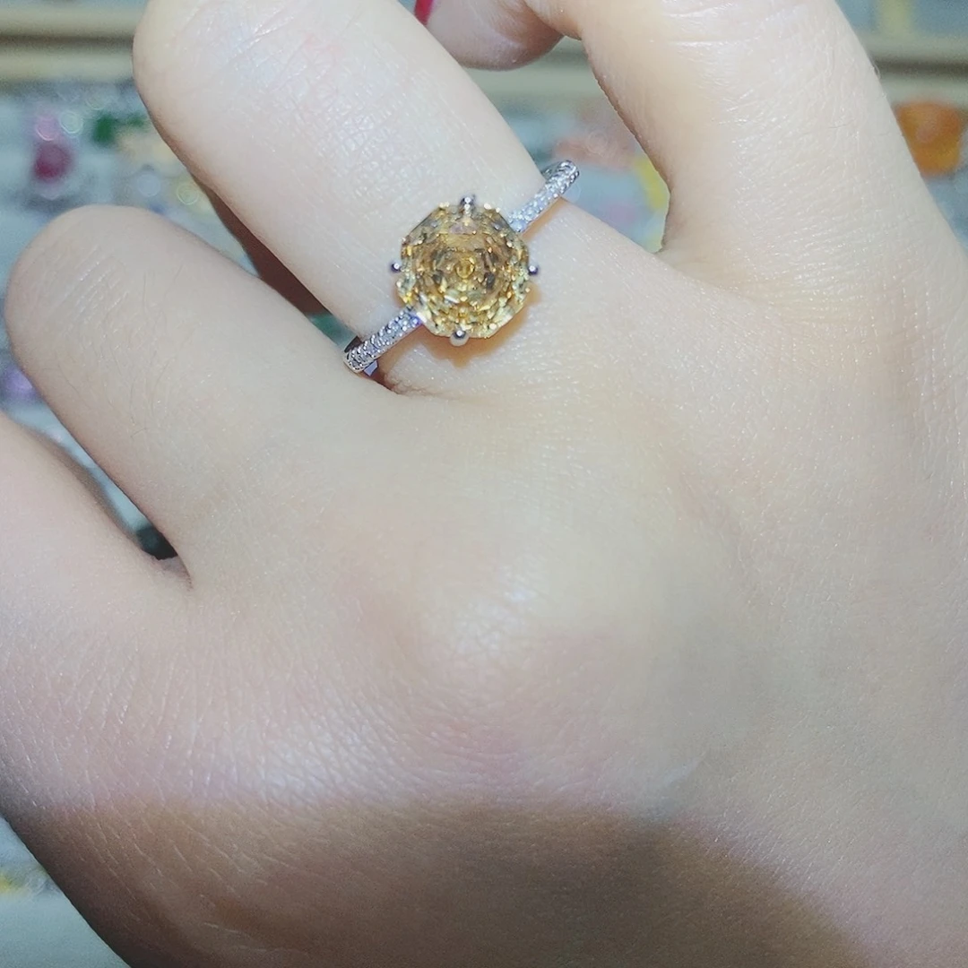 【闪购商品】托帕石耳饰银S925镶嵌