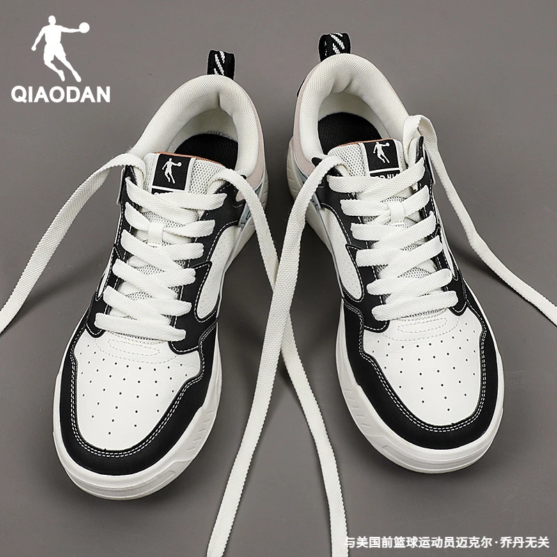 乔丹百搭潮鞋板鞋男鞋低帮2025夏秋新款男士休闲鞋男款皮面运动鞋
