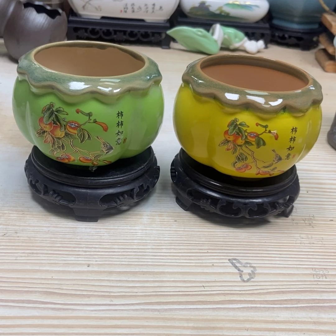 瓷片陶瓷花盆陶瓷艺术