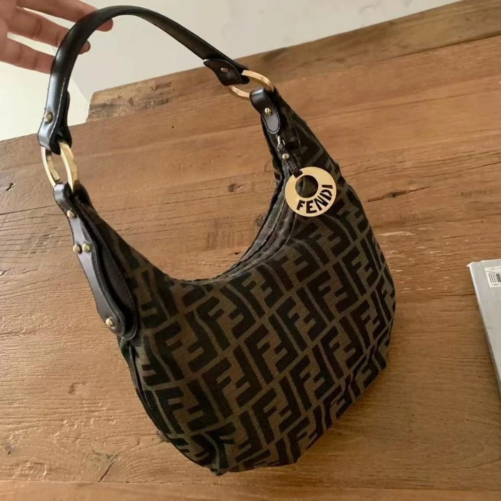 95新 FENDI/芬迪 芬迪 Fendi  老花腋下包