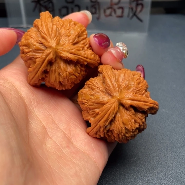 刘***袋吊坠文玩核桃白狮子