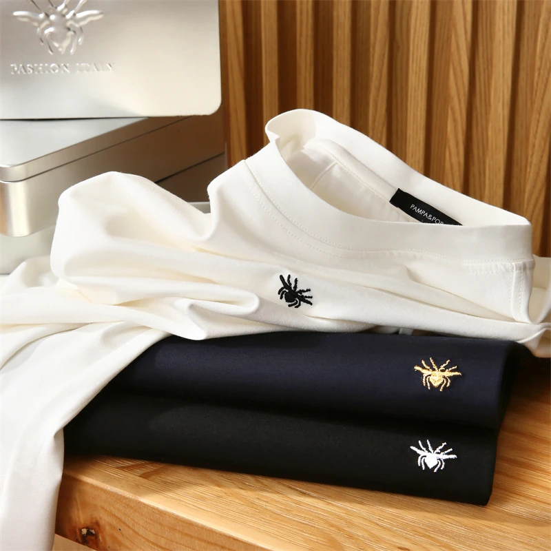 经典小蜜蜂 夏季轻奢风男女情侣亲肤舒适免烫百搭休闲圆领短袖T恤