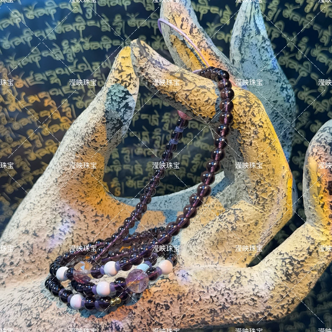 合金琉璃项链 【滢映】SYXL-013 九紫琉璃108万能链