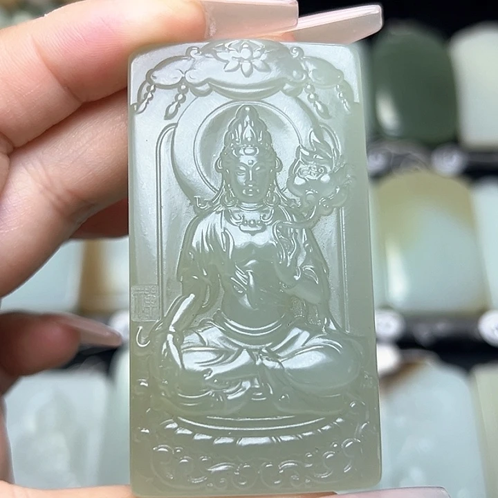 和田玉未镶嵌颈饰