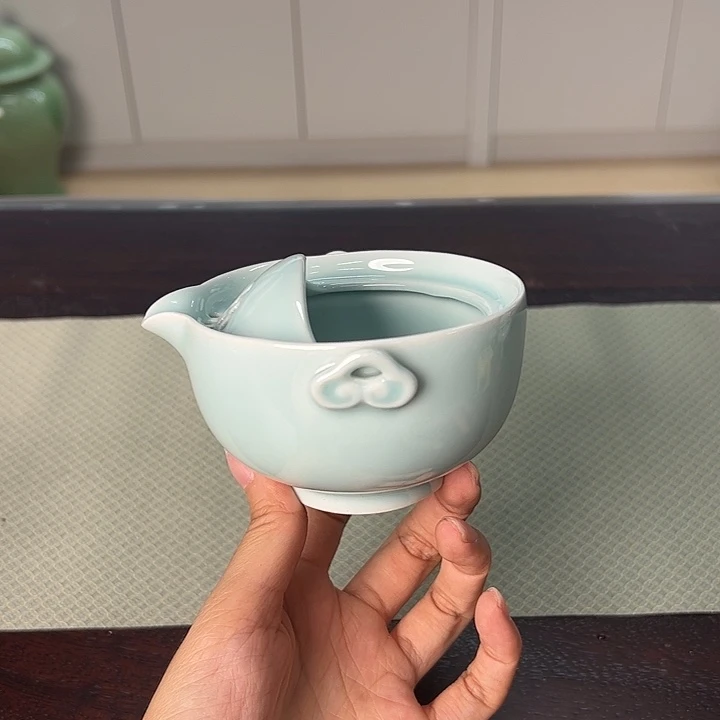 龙泉云间青瓷小米茶器