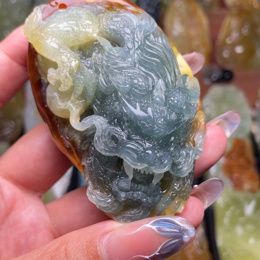 鑫***8蛇纹石玉未镶嵌颈饰