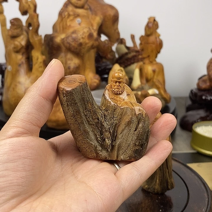 柏木（崖柏）达摩手把