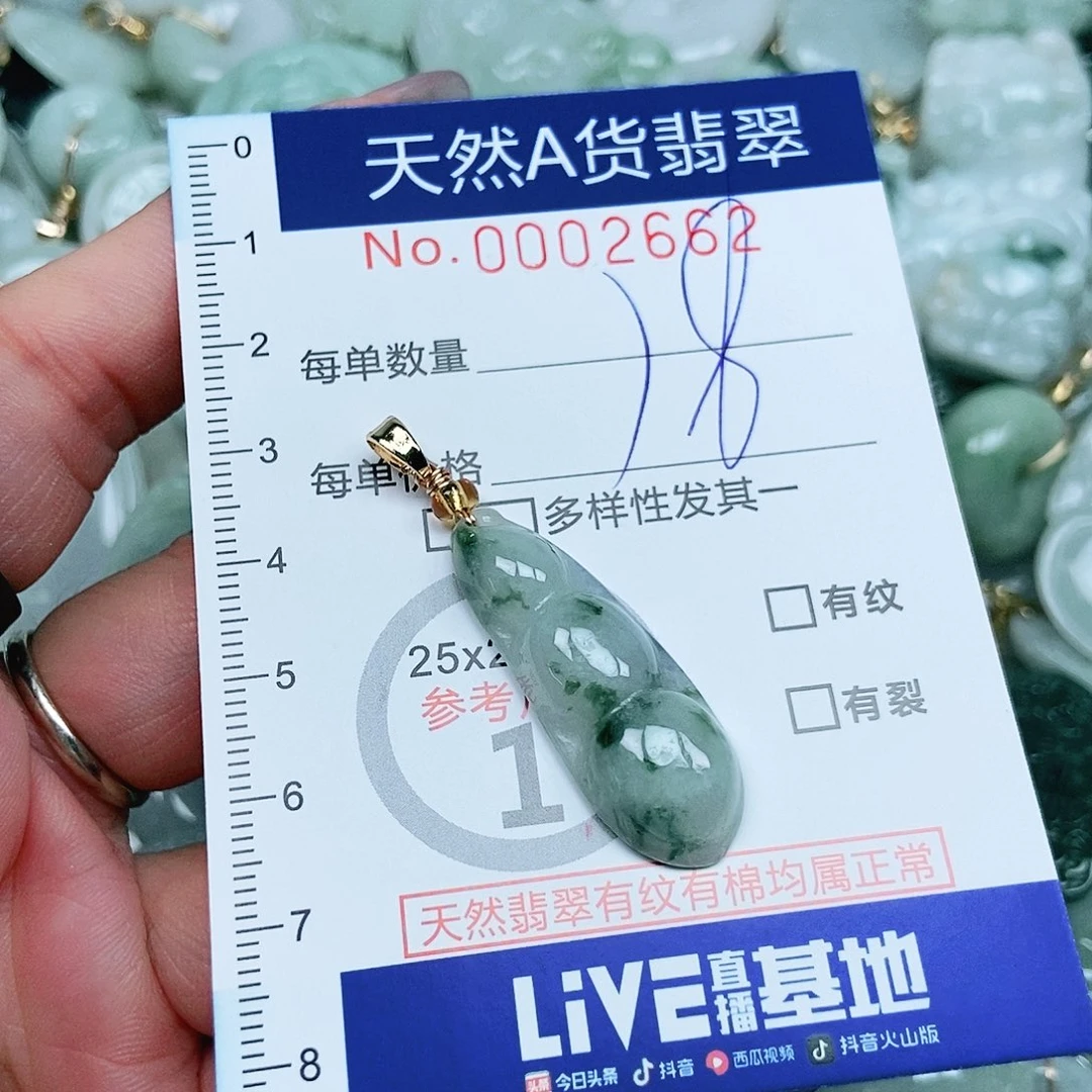 翡翠未镶嵌吊坠(不含链)