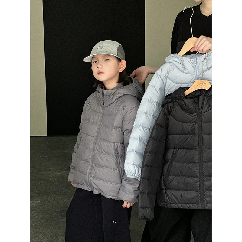 柒号童仓童装男童轻薄羽绒服2025新款中大童内搭冬装儿童冬季外套