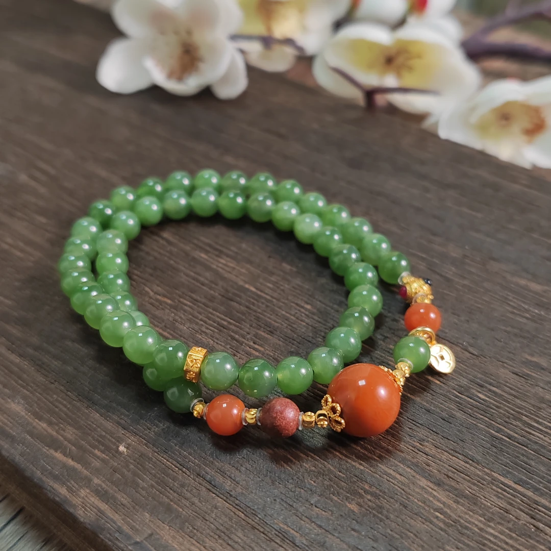 【绿肥红瘦】合香花蕊夫人双圈手串