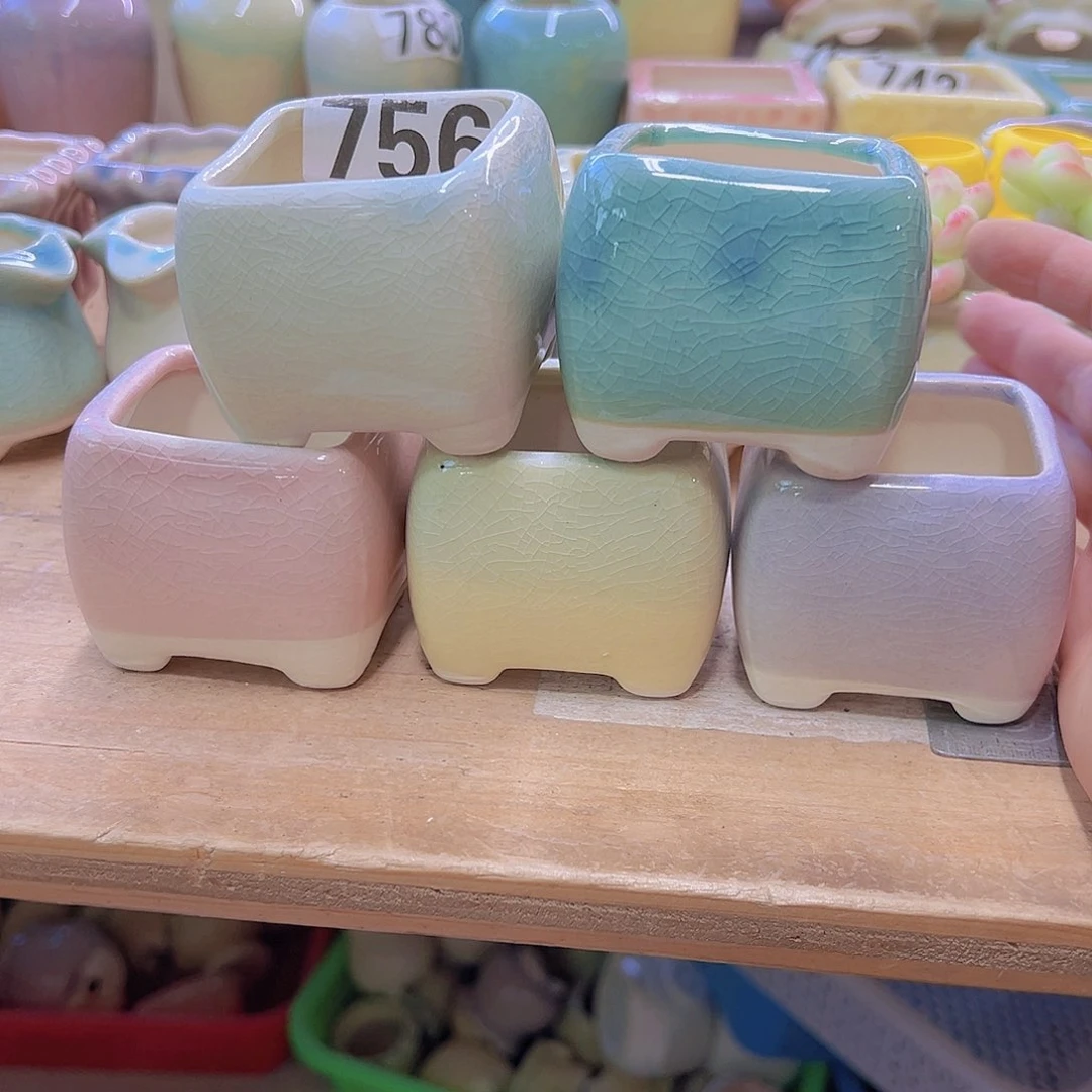 陶瓷花盆当场满12包邮