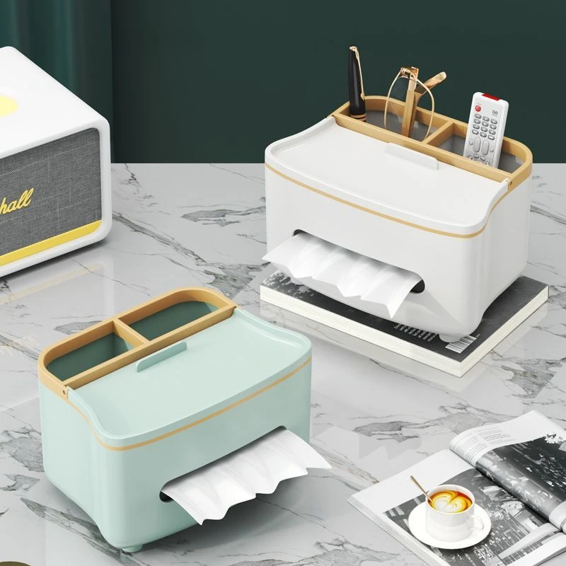 纸盒家用客厅轻奢茶几遥控器桌面多功能餐巾纸创意纸巾盒收纳盒