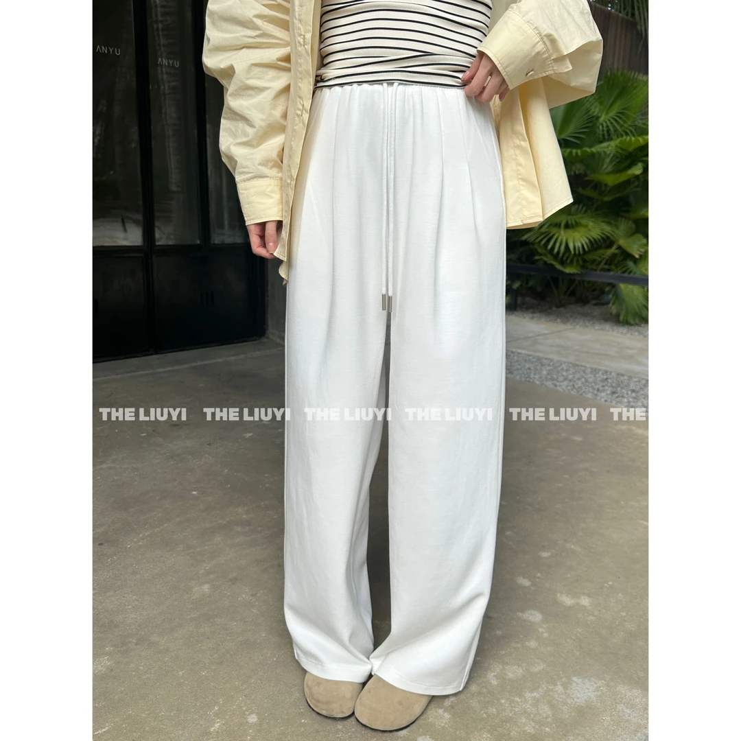 【LIUYI】果冻裤~春夏空气层直筒休闲裤52199