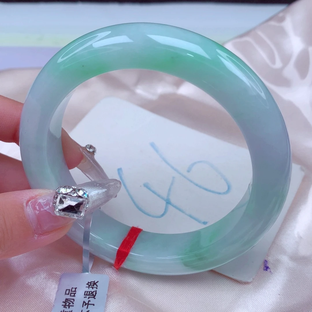 翡翠手镯未镶嵌天然缅甸翡翠A货手镯