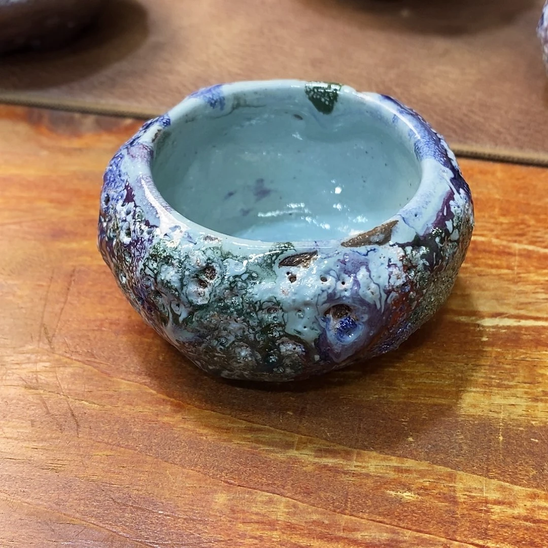 粗陶志野柴烧茶器