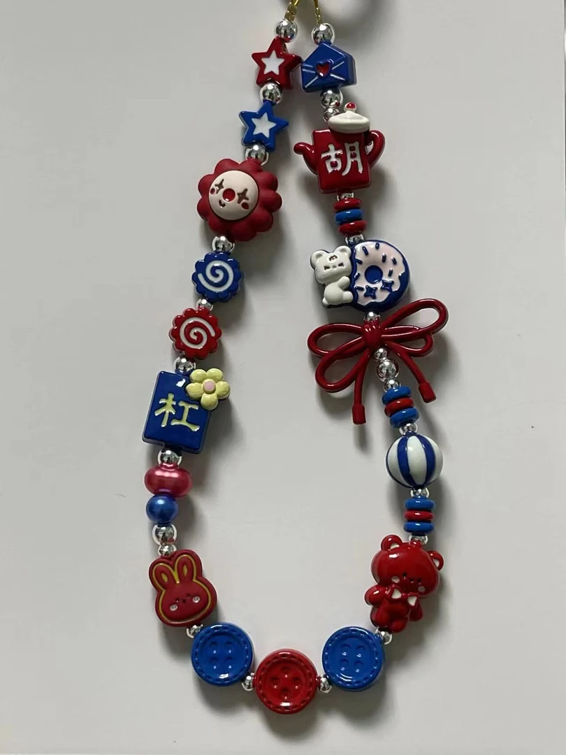 创意手作亚克力DIY手机挂件手链