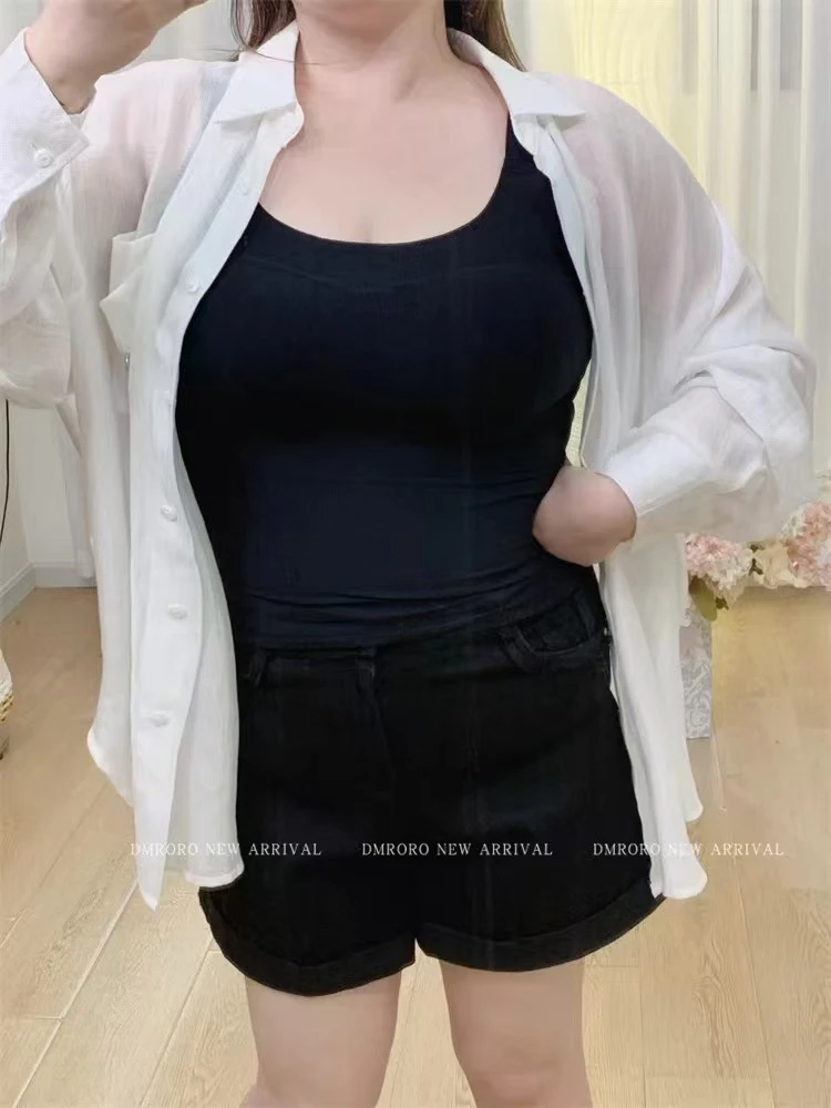 【Am】大胸妹妹福音大码背心大码一体杯美背打底外穿都可以6619